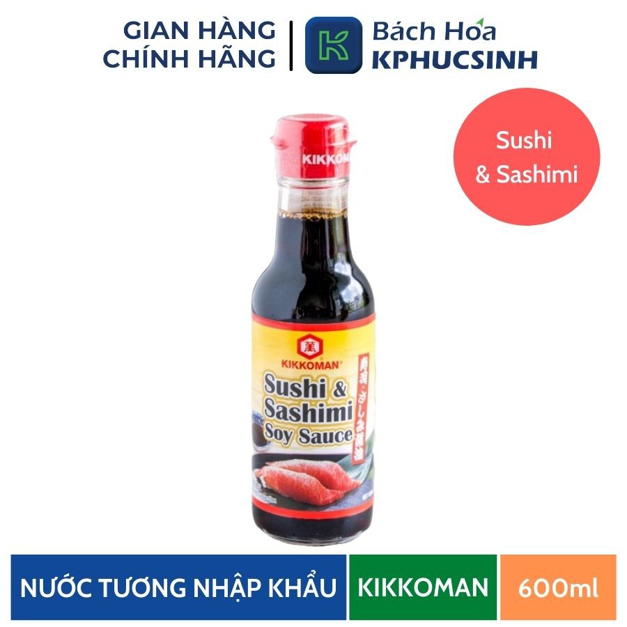 Nước tương sushi &amp; sashimi Kikkoman 150ml KPHUCSINH - Hàng Chính Hãng