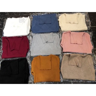 Áo len cổ lọ nữ freesize