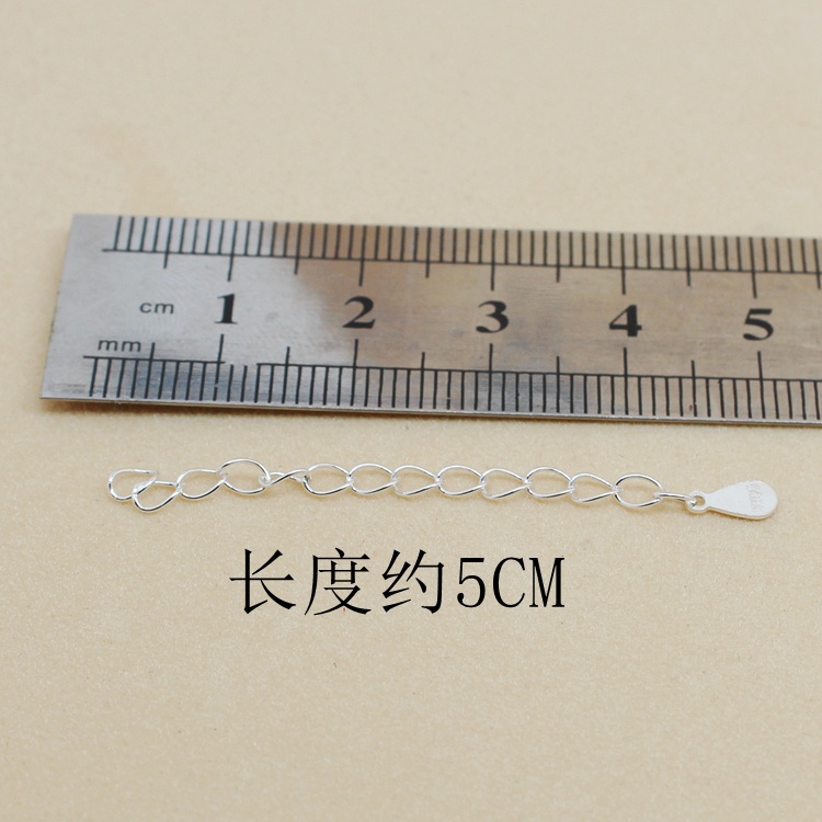 Dây Xích Nối Dài Bằng Bạc Sterling s925 Hình Giọt Nước Hình Giọt Nước Có Thể Điều Chỉnh diy