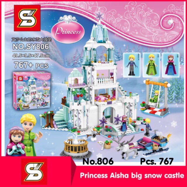 Lego Elsa - SY 806 ( Xếp hình lâu đài của công chúa tuyết elsa 767 mảnh )