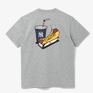 [TS07] Áo Thun Unisex NEW ERA NY Yankee Hot Dog Xám Chính Hãng 100% 2021