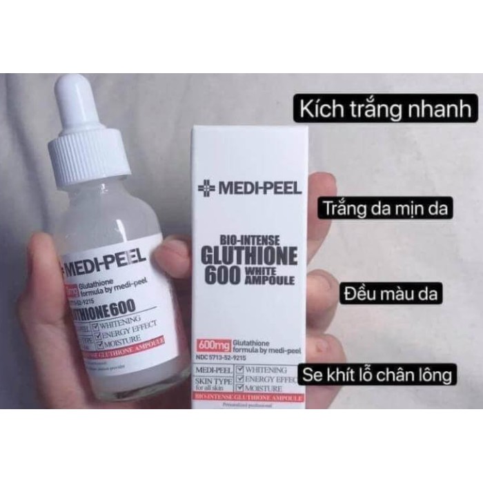 Combo Dưỡng Trắng MEDI-PEEL Glutathione 600 White