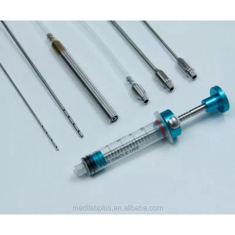 Dụng cụ phẫu thuật cấy mỡ tự thân- Fat grafting instruments- Kim Cannula đầu tù hút mỡ tự thân