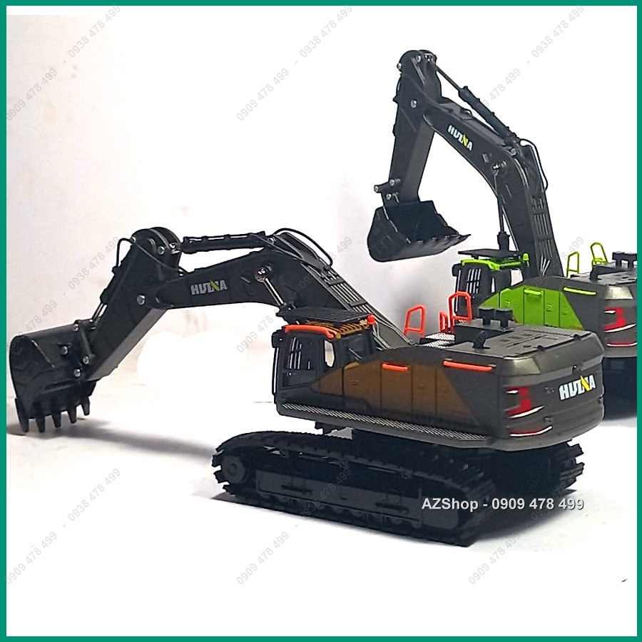Mô Hình Kim Loại Xe Xúc - Múc Đào Công Trình Bánh Xích Tỉ Lệ 1:50 - HuiNa