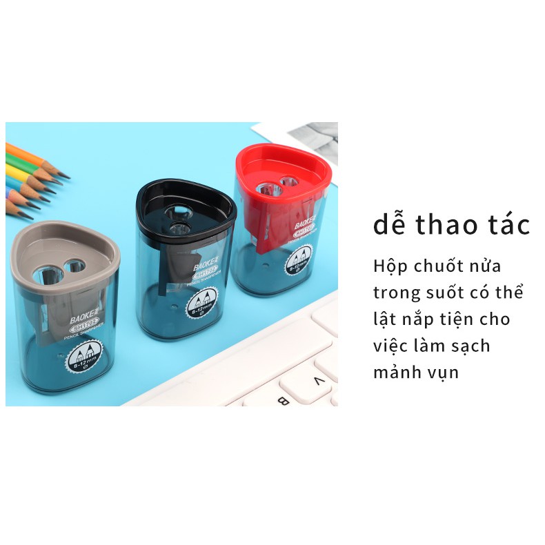 Chuốt Gọt Bút Chì  BAOKE-4 Màu ngẫu nhiên-SH1702