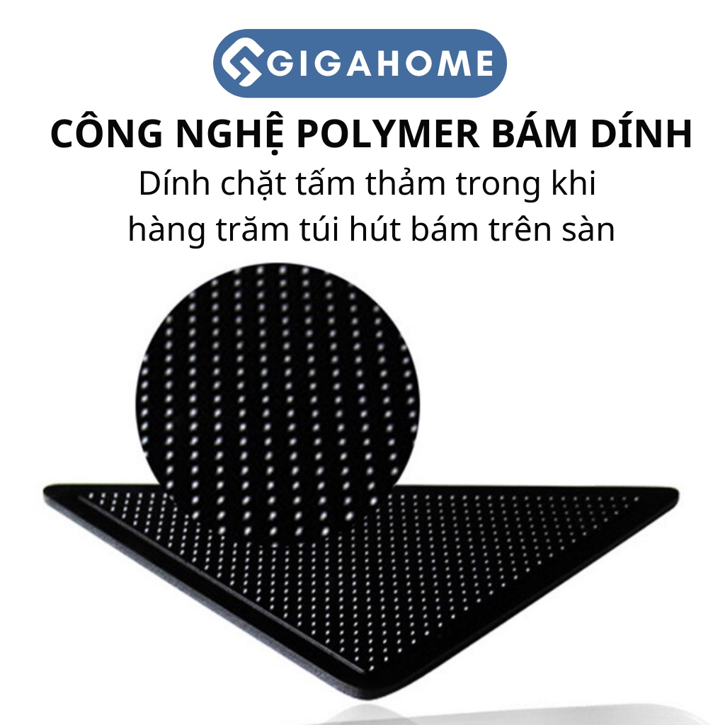 Set 4 Miếng Dán Cố Định Thảm, Lót Ghế Chống Trơn Trượt GIGAHOME Hình Tam Giác 2290