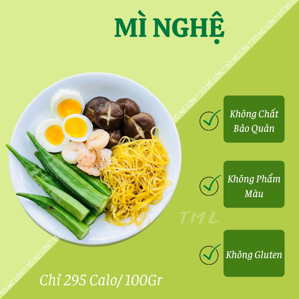 Mì rau củ giảm cân nghệ vàng, mỳ rau củ eat clean, ăn chay, không chiên nóng 1Kg