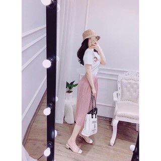 CHÂN VÁY XẾP LI DÁNG DÀI