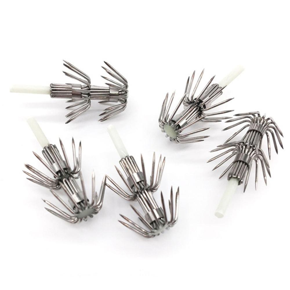 Bộ 5 Mồi Câu Cá Hình Mực Phát Sáng Trong Bóng Tối Hai Lớp