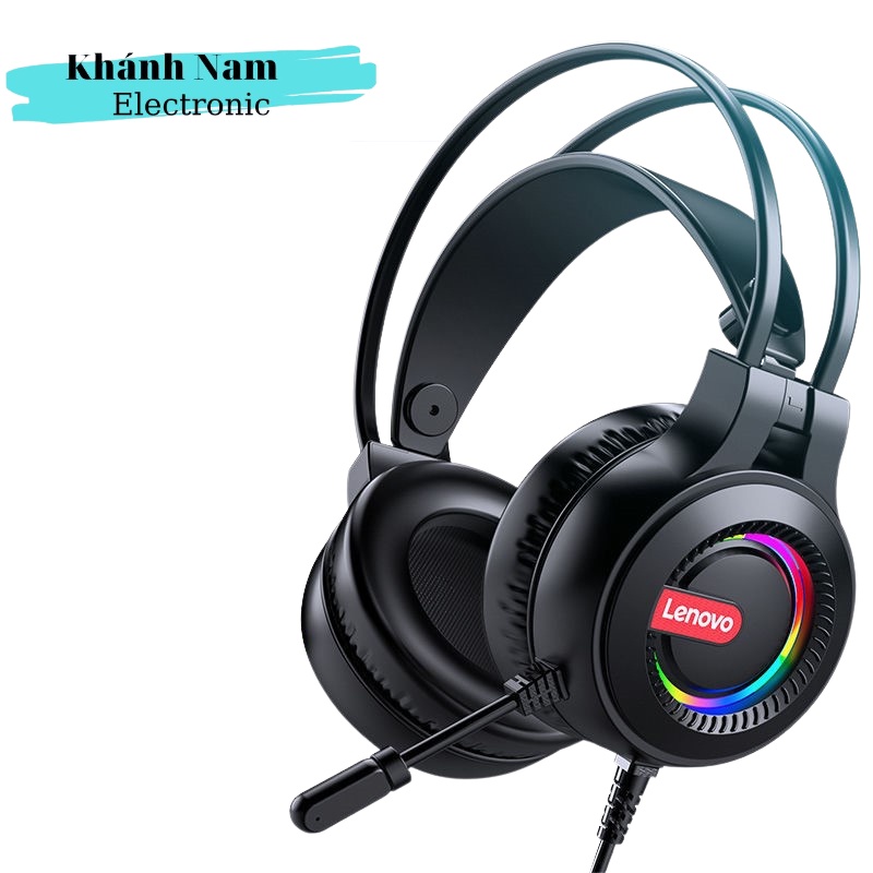 Tai Nghe Chụp Tai Gaming Lenovo, Chống Ồn Cao, Ôm Sát Hai Tai Bao Bọc Tốt Rất Thoải Mái Dùng Cho Máy Tính, Laptop