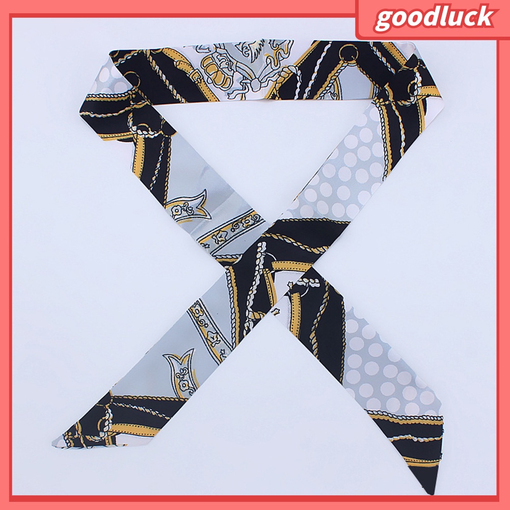 Khăn đeo đầu bằng lụa thắt nơ ruy băng thời trang