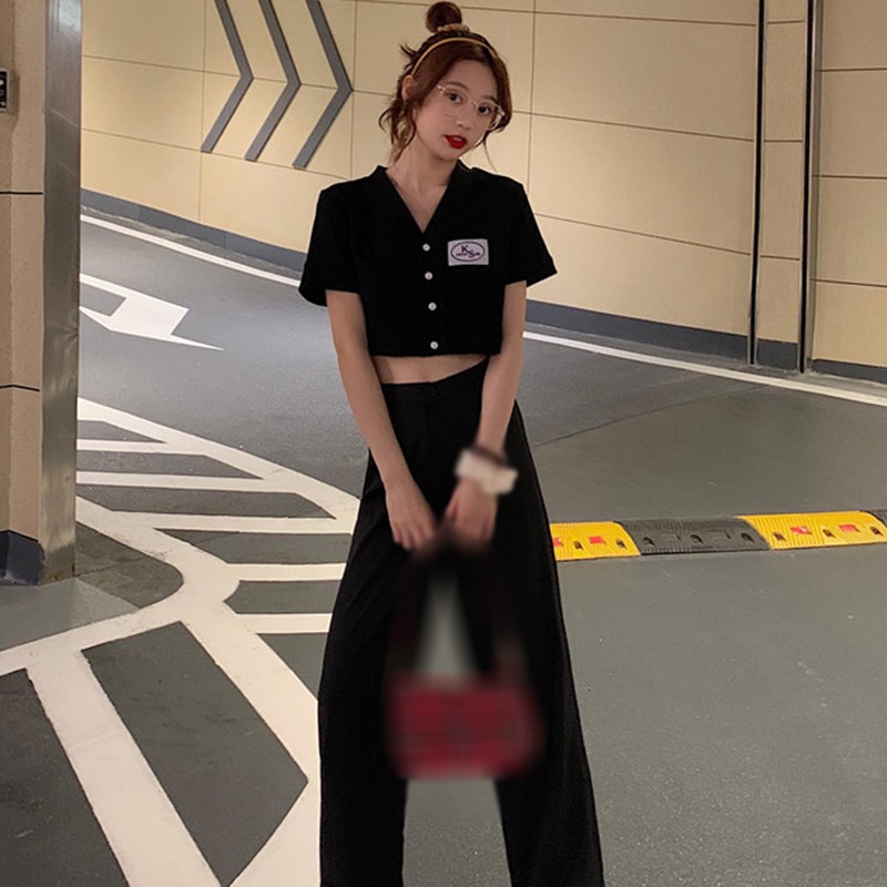 Áo thun lửng dệt len thời trang Hàn Quốc cho nữ