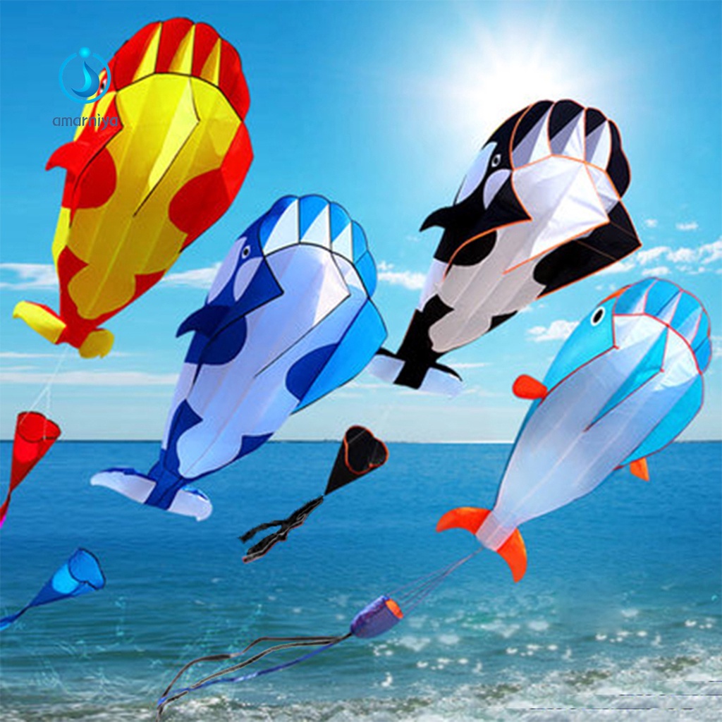 Diều đồ chơi hình cá voi 3D mềm mại không khung dành cho trẻ em