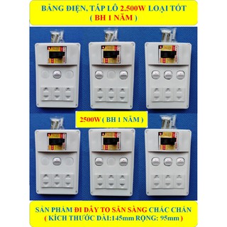 Bảng điện, Táp lô 2500W CAO CẤP + BH 1 NĂM + CB Atomat 20A chống quá tải + 1/2/3 Công tắc HÀNG LOẠI TỐT (bộ 1 sản phẩm)