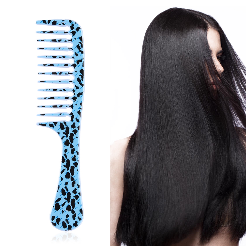 Lược Chải Tóc Bằng Nhựa Răng Thưa Chống Tĩnh Điện Chuyên Dụng