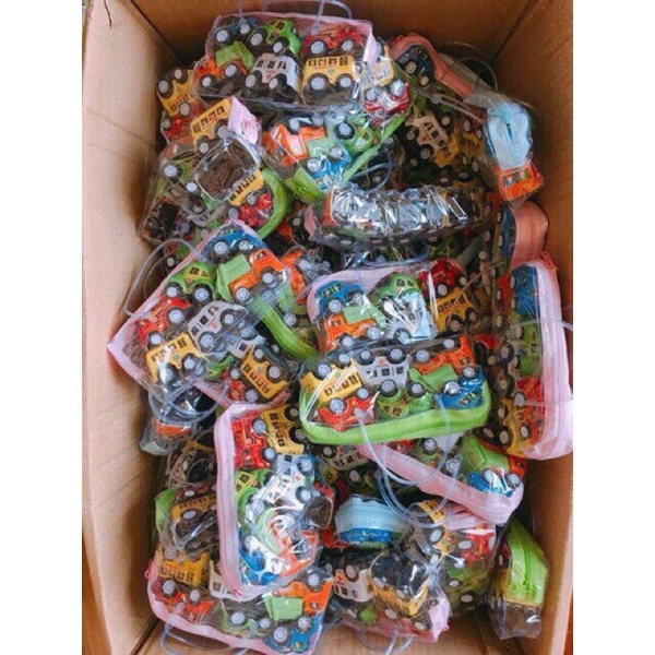 Bộ 6 Ô Tô Đồ Chơi Bánh Đà Mini Cho Bé