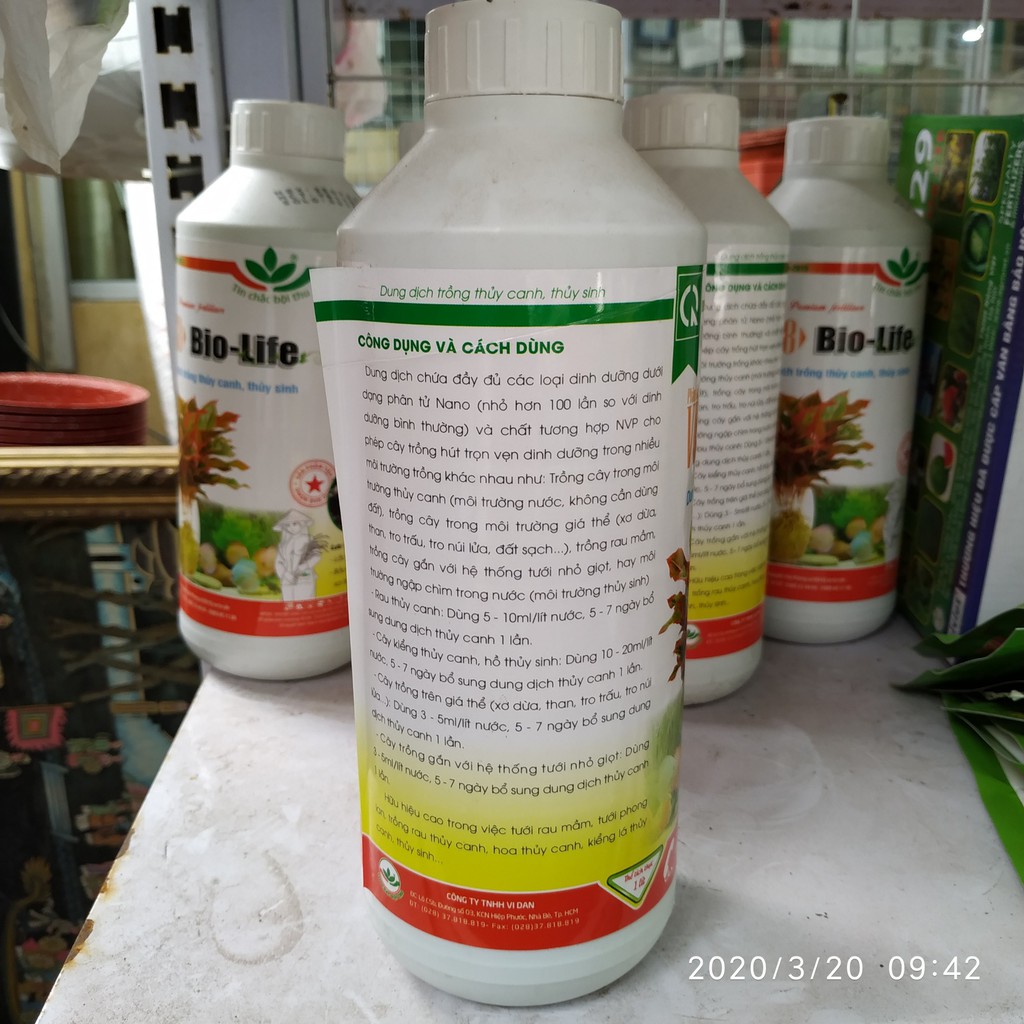 Dung dịch thủy canh Bio- life 1 lít