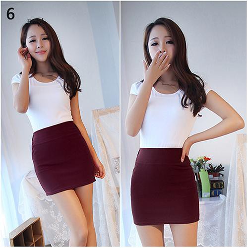 Bg BG BG Chất Lượng Cao✔Chân Váy Bút Chì Ngắn Không Đường May Phong Cách Quyến Rũ Dành Cho Nữ