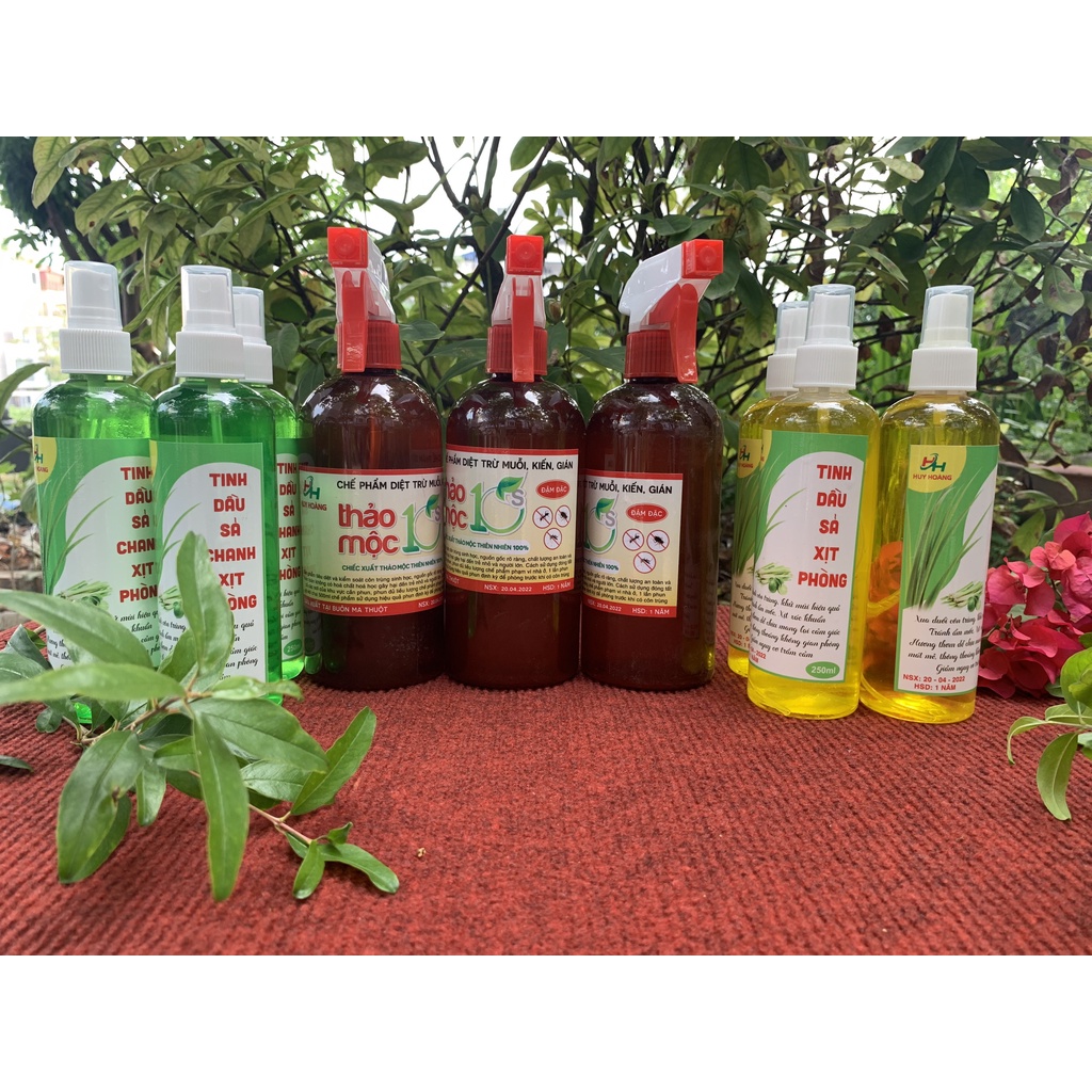 Chai xịt thảo mộc 10S  diệt , đuổi muỗi và côn trùng