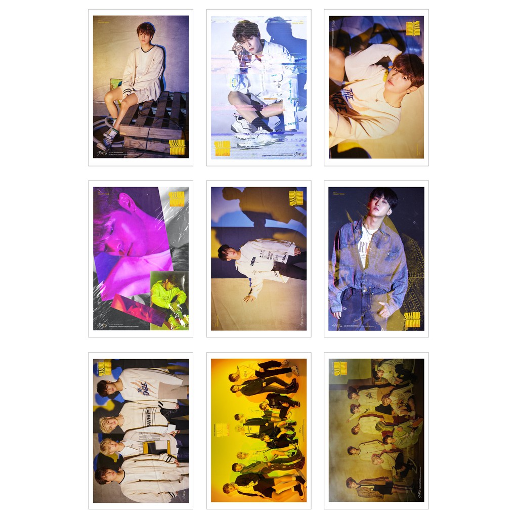 Lomo Card Ảnh STRAY KIDS - Yellow Wood + 1st Look ( 45 ảnh)
