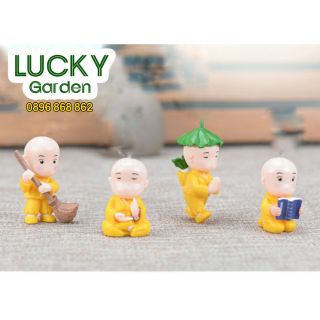 Phụ Kiện Chú Tiểu Áo Vàng Dễ Thương -  - Phụ Kiện Trang Trí Tiểu Cảnh Terrariums