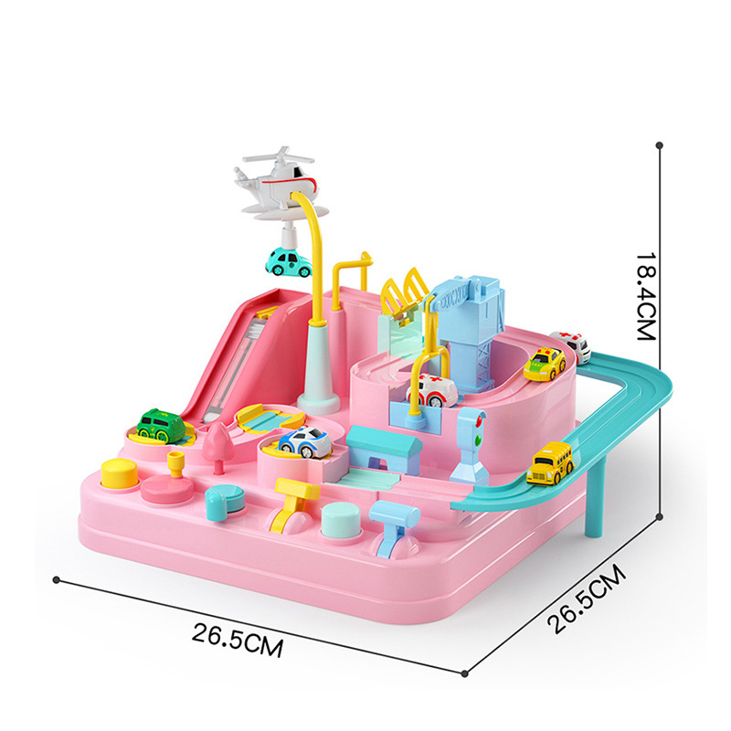 [Mã LIFETOYS1 giảm 30K đơn 99K] Bộ đồ chơi xe ô tô chạy trên đường ray vui nhộn dạy học cho trẻ