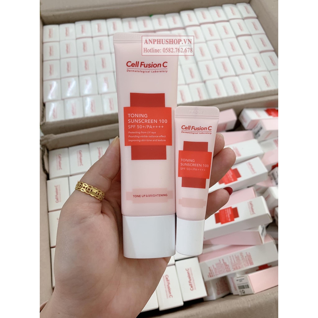 Kem chống nắng Cell Fusion C Laser Sunscreen 100 SPF50+/PA+++ màu hồng ( Hàng chính hãng)