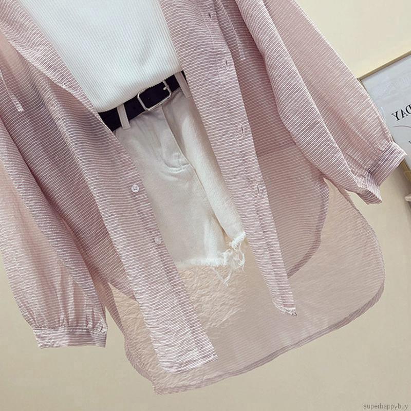 Áo khoác cardigan chống nắng màu trơn thời trang