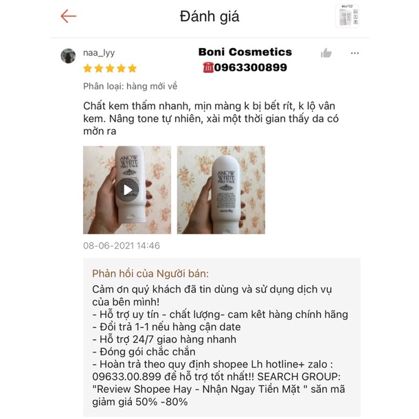 Kem tắm trắng da body và mặt cao cấp Snow White Milky Pack Hàn Quốc - Hàng chính hãng