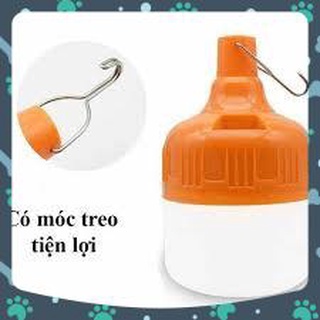 Bóng đèn tích điện thông minh sạc usb 100w có móc treo