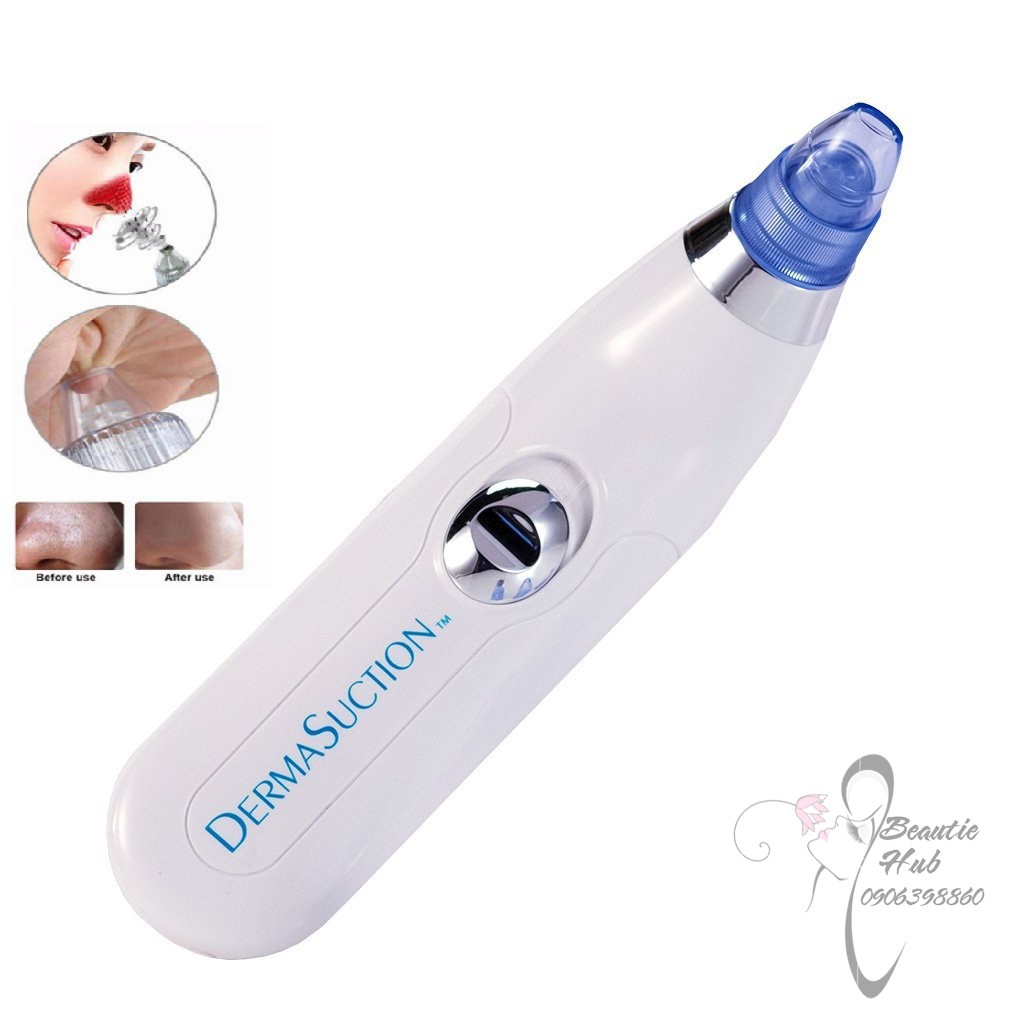 Máy hút mụn đầu đen cầm tay mini 4 đầu tiện dụng Derma Suction áp lực mạnh