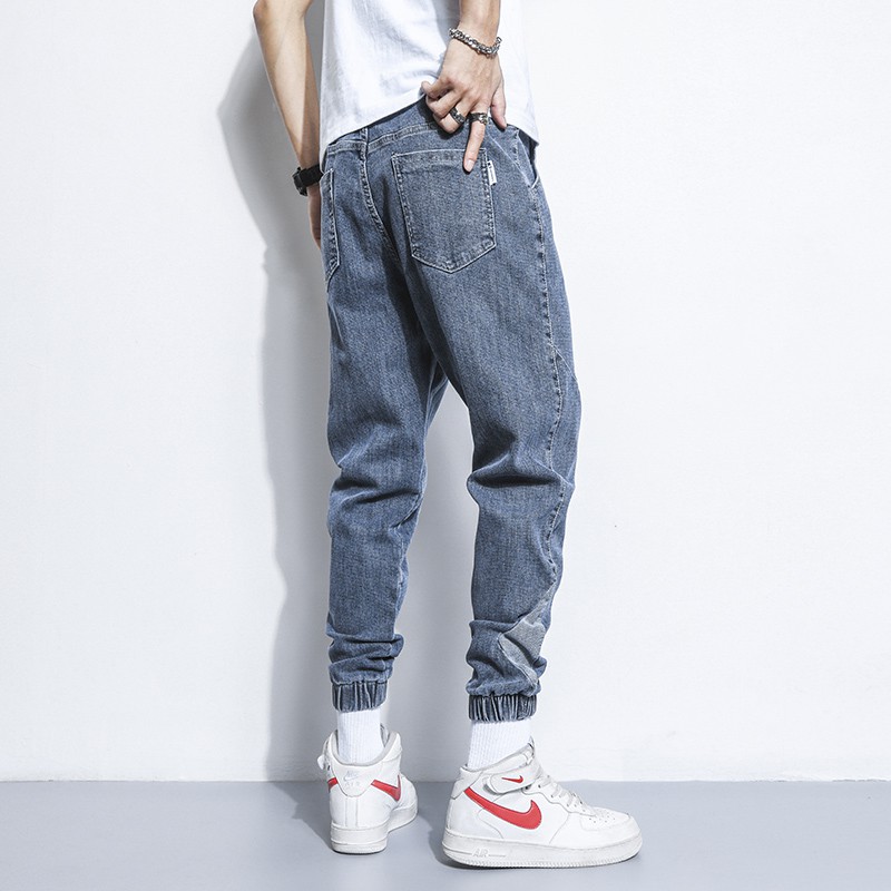 Quần Jeans Lưng Thun Co Giãn Size Lớn M-5xl 2 Màu Lựa Chọn