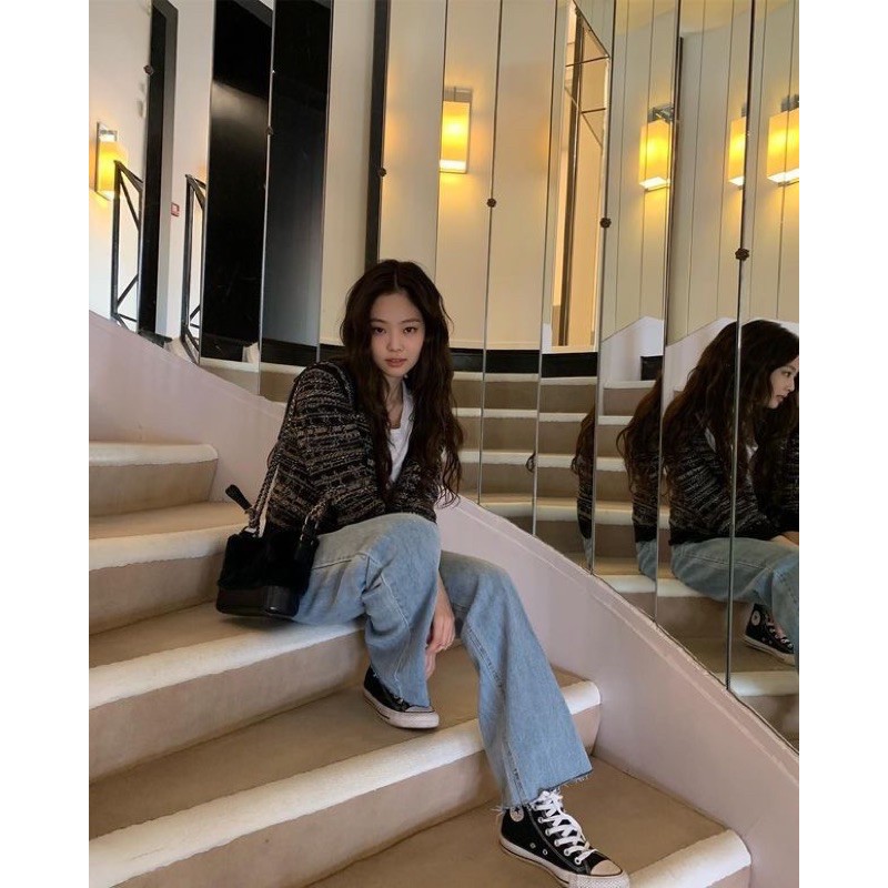 Áo khoác cardigan len giống Jennie, Jisoo BLACKPINK