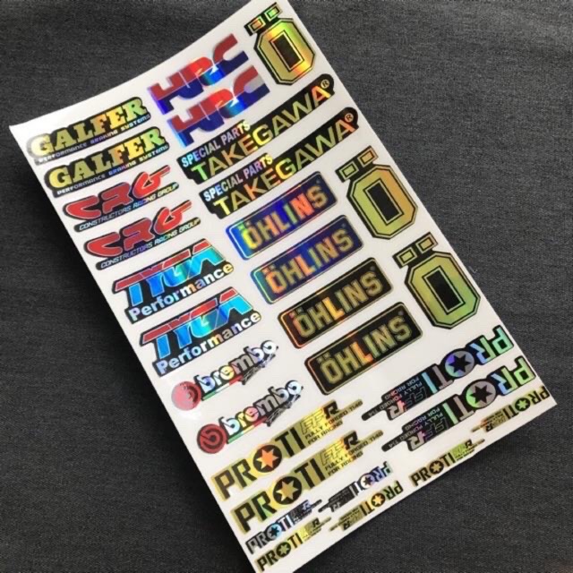 Tem Decal Logo Chất Liệu Crom 1