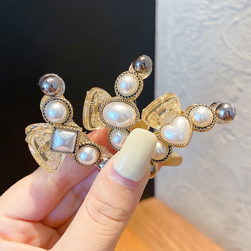 Kẹp tóc đính ngọc trai giả xinh xắn cho nữ