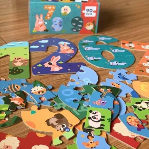 Puzzle chữ số và chữ cái tiếng Anh, Digital animal puzzle, Alphabet Animal Jigsaw,đồ chơi ghép hình chữ cái và số đếm