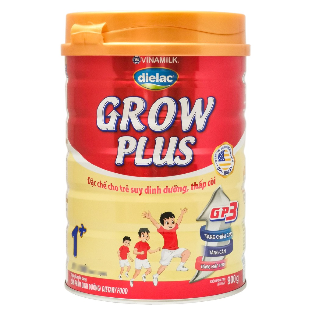Sữa bột vinamilk dielac grow plus đỏ 1+/2+ 850g