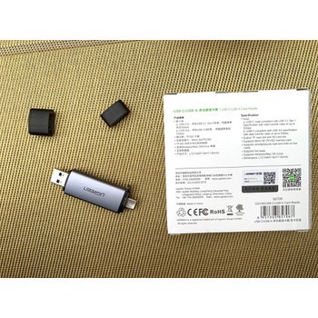 Đầu đọc thẻ SD, TF cổng Type C, USB 3.0 Ugreen 50706