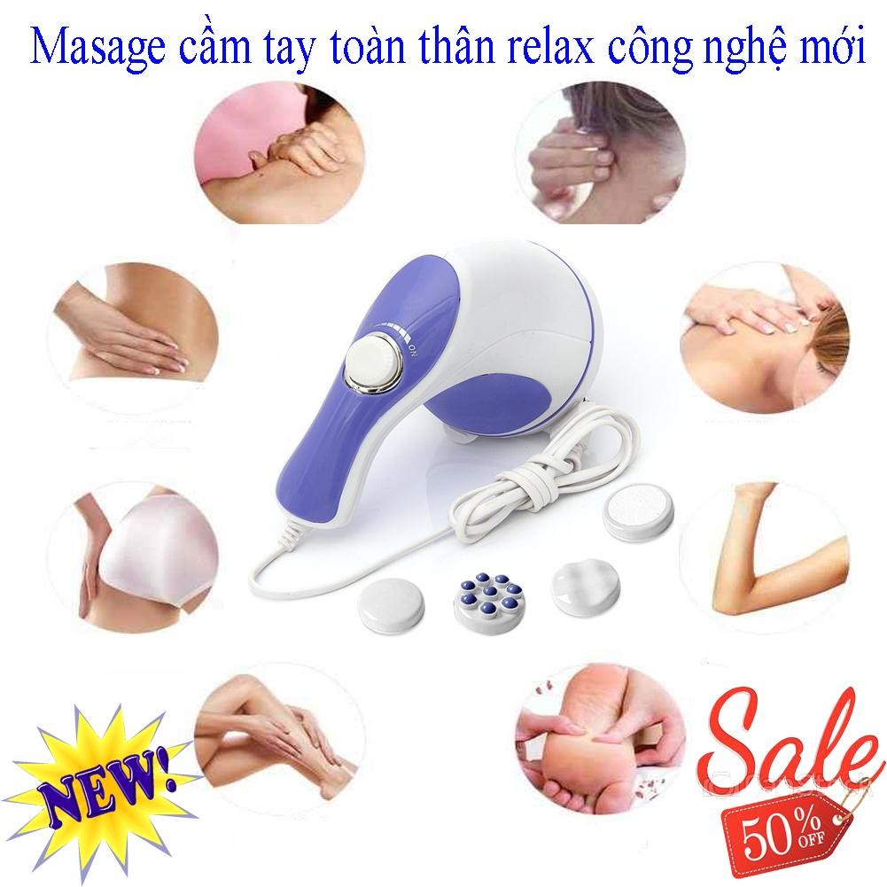 Máy masage toàn thân, Máy massage cầm tay Relax &amp; Tone 5 đầu Kiểu dáng đẹp, hợp thời trang, nhỏ gọn, dễ sử dụng - CÓ BH