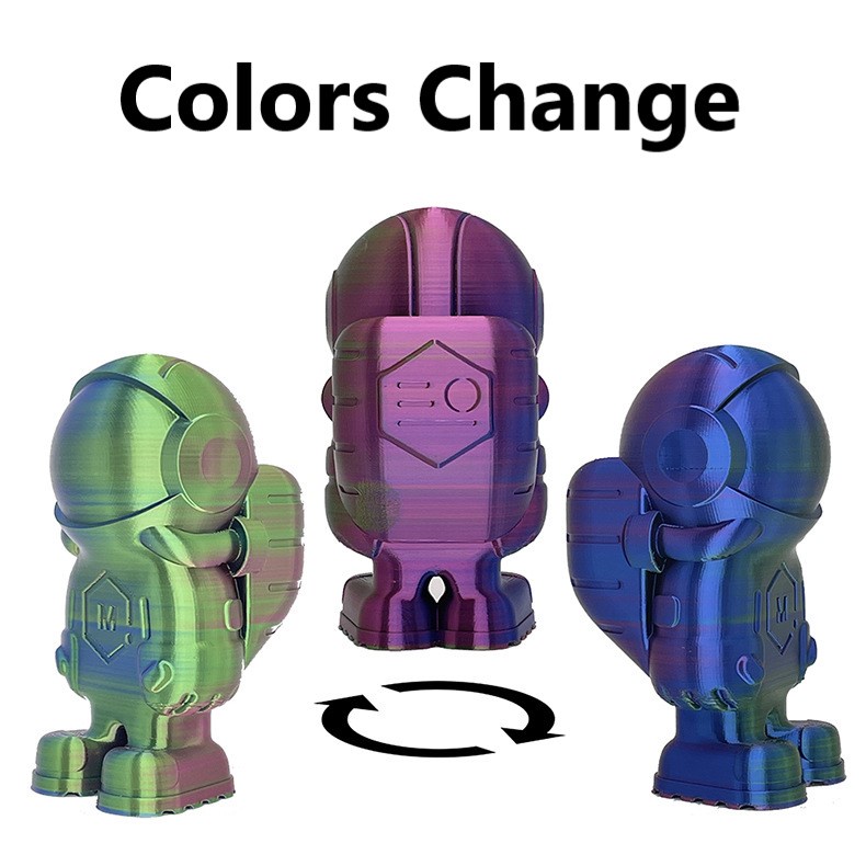 Nhựa in 3D ảo ma Canada Silk Magic PLA ánh kim lõi 3 màu thay đổi theo hướng nhìn 1kg 1.75mm dành cho máy in 3D