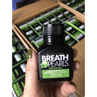 Viên uống thơm miệng Breath Pearls Úc (50 viên)