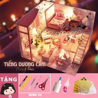 Mô hình nhà gỗ tự ráp Tiếng dương cầm trong đêm