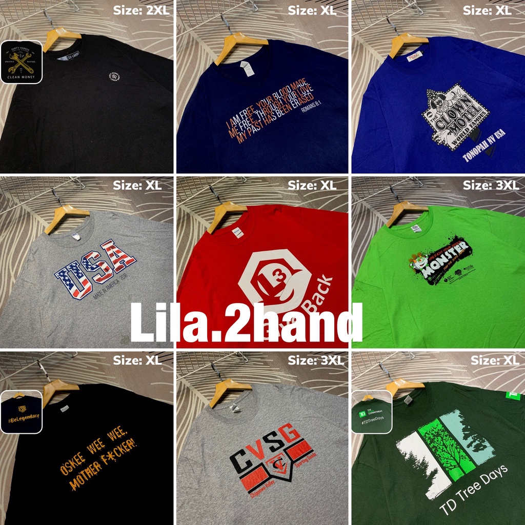 ÁO THUN MỸ 2 HAND UNISEX LOẠI 1 NHIỀU MÀU