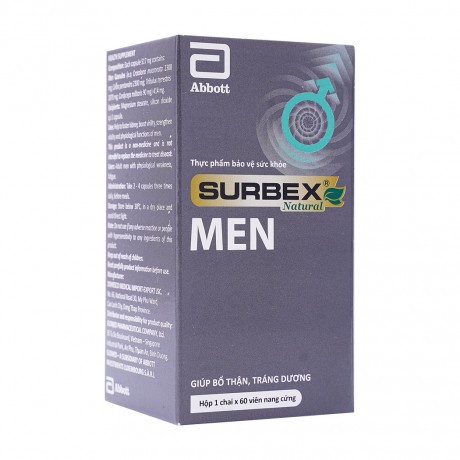 Tăng cường sinh lý nam SURBEX NATURAL MEN hộp 60 viên