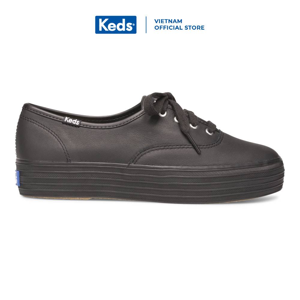 Giày Keds Nữ - Triple Leather Black/Black - KD055749