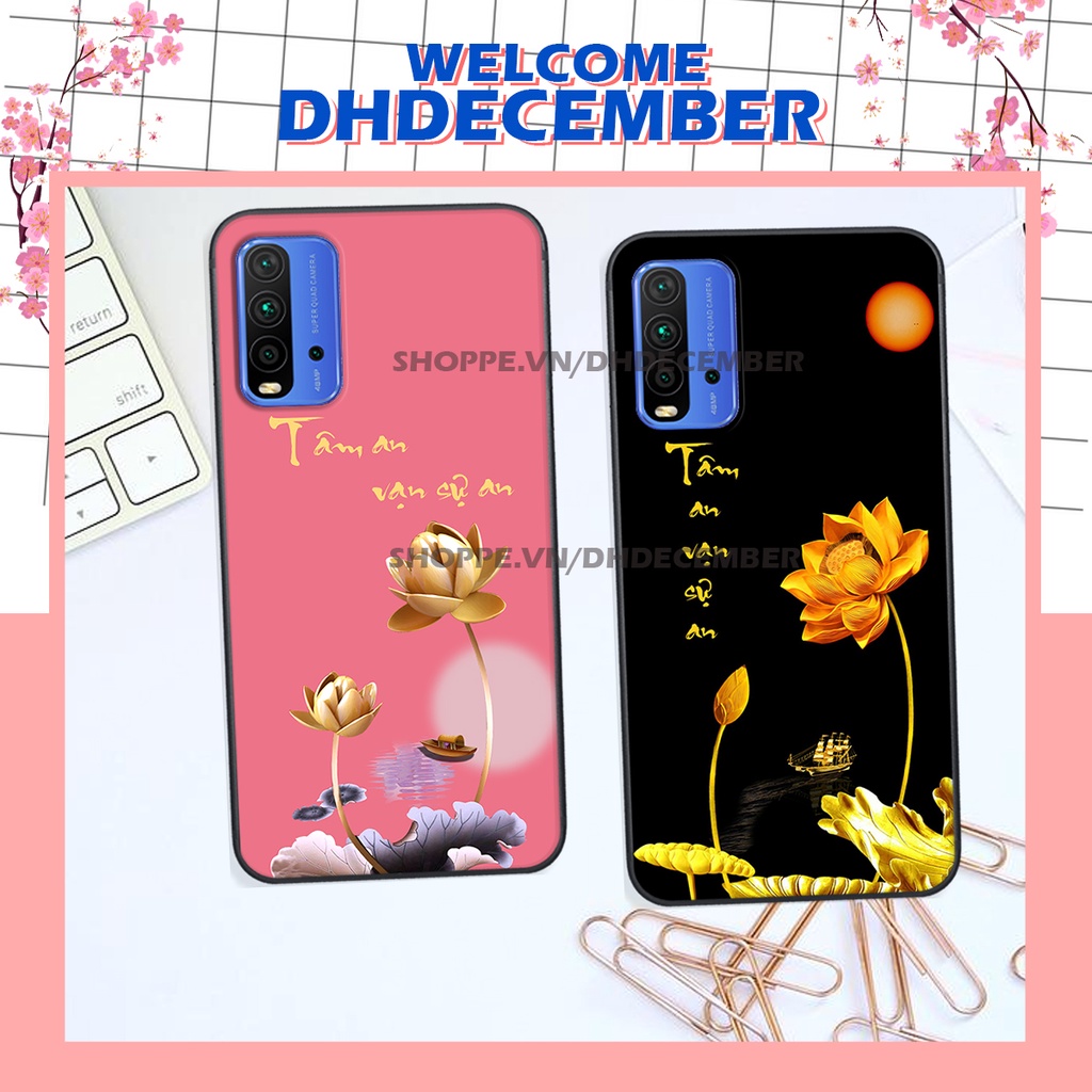 Ốp lưng Xiaomi REDMI 9T in hình thư pháp tâm an vạn sự an ,mã đáo thành công SIÊU CHẤT