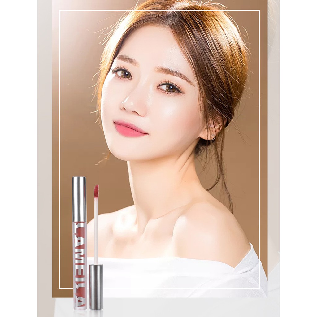 (Sỉ) Son Kem Bóng Nhung Mịn Tint Lì Lameila Guicami Novo Velvet Lip Glaze Dưỡng Ẩm Chống Thấm Nước