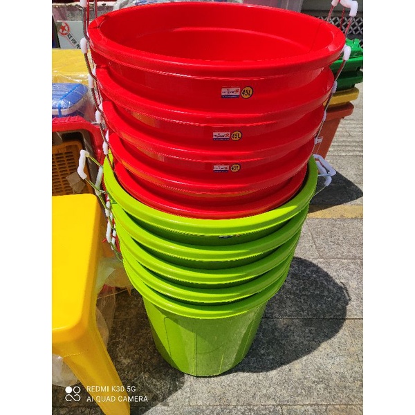 Thùng  nhựa tròn cao cấp loại 1 ( 45 lít,35 lít, 25 lít)