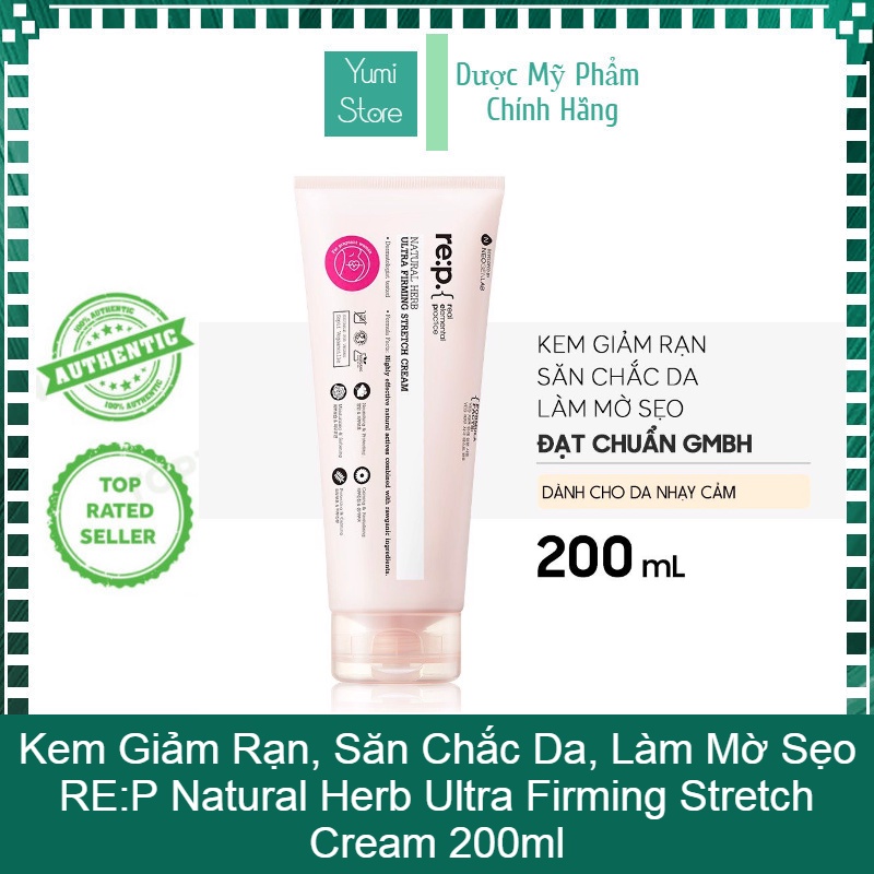 Kem Giảm Rạn, Săn Chắc Da, Làm Mờ Sẹo RE:P Natural Herb Ultra Firming Stretch Cream 200ml