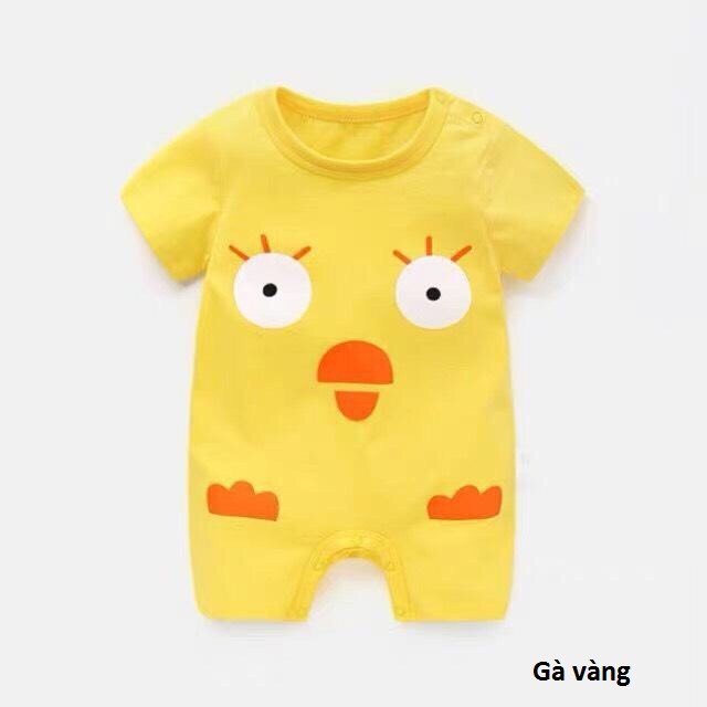 SET 10 BODY ĐÙI, BODYSUIT CỘC TAY CHO BÉ SƠ SINH 4-12KG